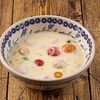 Фото к позиции меню Сырный суп с фрикадельками из индейки
