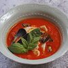 Фото к позиции меню Средиземноморский томатный суп с морепродуктами