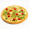 Фото к позиции меню Пицца с лососем и соусом песто 30 см