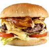 Фото к позиции меню Чизбургер с говядиной и беконом Xxl