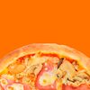 Фото к позиции меню Пицца Шампиньоны и ветчина
