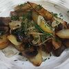 Фото к позиции меню Жареный картофель с грибами и луком
