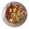 Фото к позиции меню Бун сао хай сан с морепродуктами, овощами и рисовой лапшой Бун