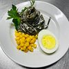 Фото к позиции меню Салат из морской капусты с яйцом