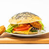 Фото к позиции меню Вегетарианский бургер с фалафелем
