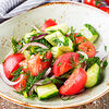 Фото к позиции меню Салат из свежих овощей с зеленью