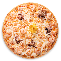 Пицца Королева моря 26 см тонкое тесто