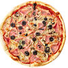 Фото к позиции меню Пицца с ветчиной и шампиньонами