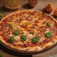 Комбо: Пицца Вегетарианская и фреш Вишня-яблоко-клюква