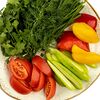 Фото к позиции меню Сезонные овощи с армянским лавашом и сванской солью