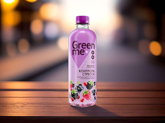 Газированный напиток GreenMe PlusStress Control - ягодный вкус
