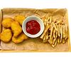 Фото к позиции меню Наггетсы куриные с картофелем фри