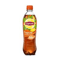 Холодный чёрный чай с персиком Lipton