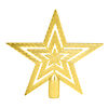 Фото к позиции меню Сноу бум звезда на макушку ёлки 19см, пластик, золото