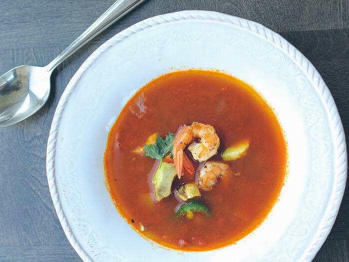 Гоанский суп с морепродуктами