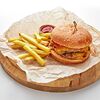 Фото к позиции меню Двойной чизбургер с мраморной говядиной