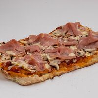 Римская пицца ветчина и грибы