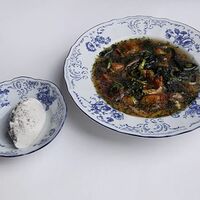 Суп из белых грибов и мурманских водорослей