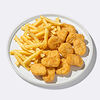 Фото к позиции меню Наггетсы куриные с картофелем фри (12 шт.)