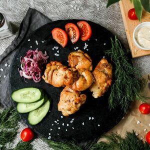 Шашлык из бедра курицы