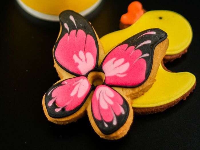 Печенье с предсказанием Микс Утка/Розовая бабочка