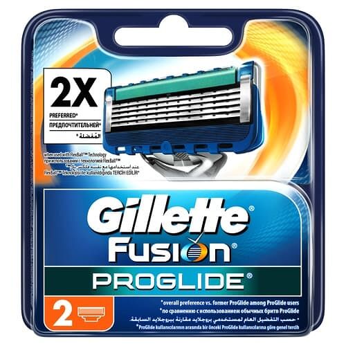 Сменные кассеты для бритья Gillette Fusion ProGlide 2 штуки