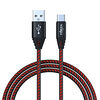Фото к позиции меню Forza кабель для зарядки премиум type-c, 1м, 2а, кожаная оплётка, 5 цветов, пакет