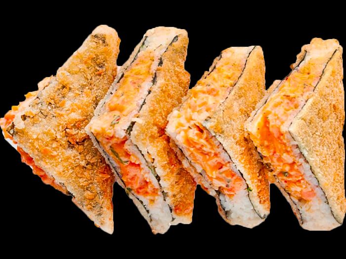 Жареный сэндвич с лососем