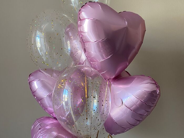 Воздушные шары розовый набор