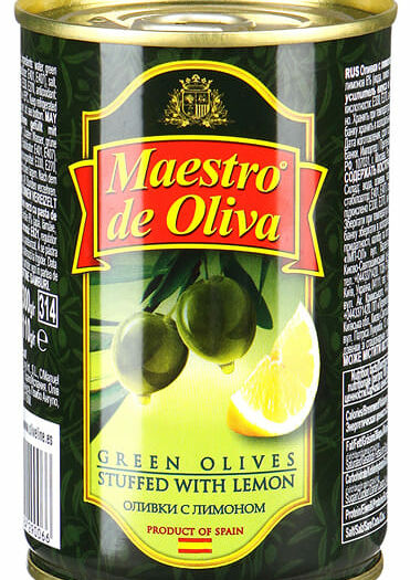 Оливки с лимоном Maestro de Oliva 300 мл