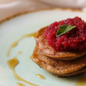 Бездрожжевые овсяные панкейки с бананом vegan