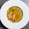 Фото к позиции меню Куриный суп из цыпленка с сыром Пармезан