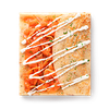 Фото к позиции меню Блин с красной рыбой и соусом