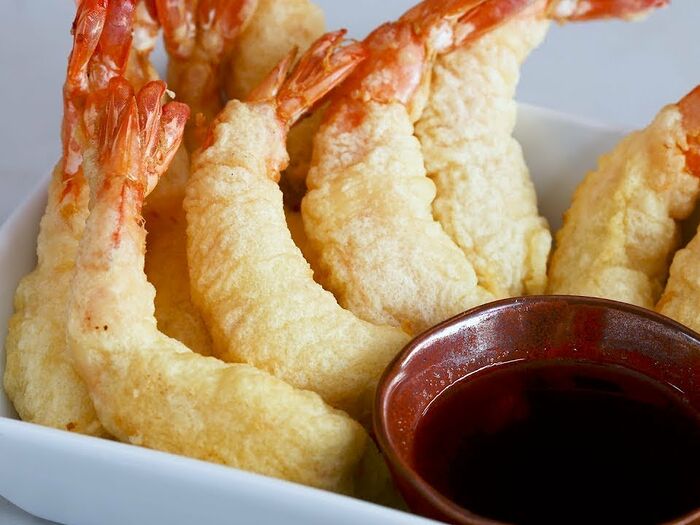 Crispy sea food tempura