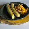 Фото к позиции меню Говяжьи колбаски с азиатской капустой