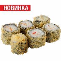 Хрустящий ролл креветка-краб, 6 шт.