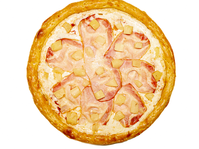 Пицца бекон с ананасом L