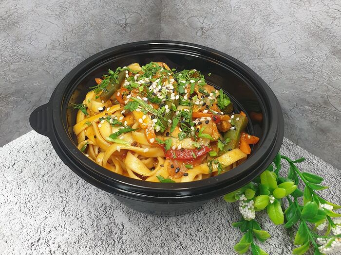 Лапша wok с овощами