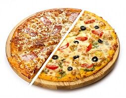 Пицца две половинки