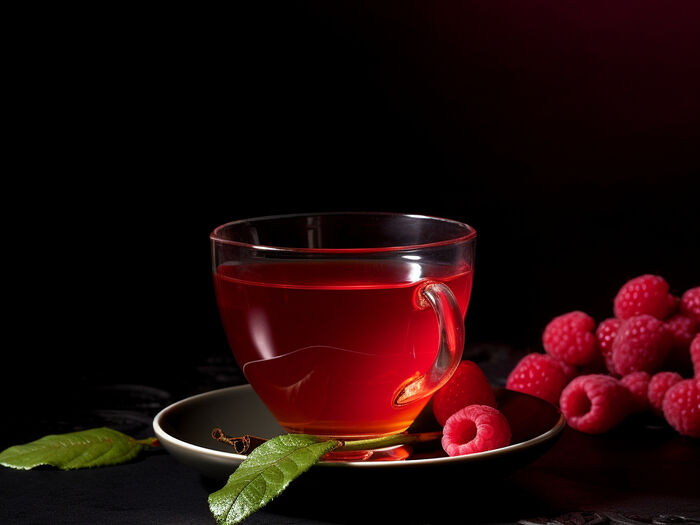 Чай малина-миндаль