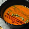 Фото к позиции меню Тыквенный суп-пюре с топленным творогом