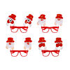 Фото к позиции меню Сноу бум очки новогодние, пластик, полиэстер, 15 см, 4 дизайна