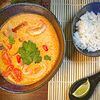 Фото к позиции меню Тайский суп Том Ям с креветками и грибами Шиитаке