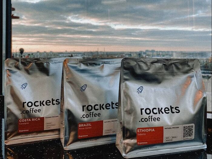 Кофе в зёрнах Rockets. coffee под фильтр