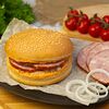 Фото к позиции меню Бутерброд Большой с копченым мясом и луком