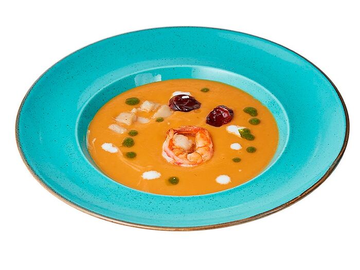 Крем-суп Креветочный с гребешками