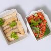 Фото к позиции меню Куриное филе су-вид и салат из свежих овощей