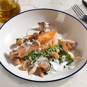 Salmone ai funghi