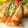 Фото к позиции меню Курица гриль с салатом и соусами