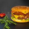 Фото к позиции меню Двойной Хот-Burger куриный
